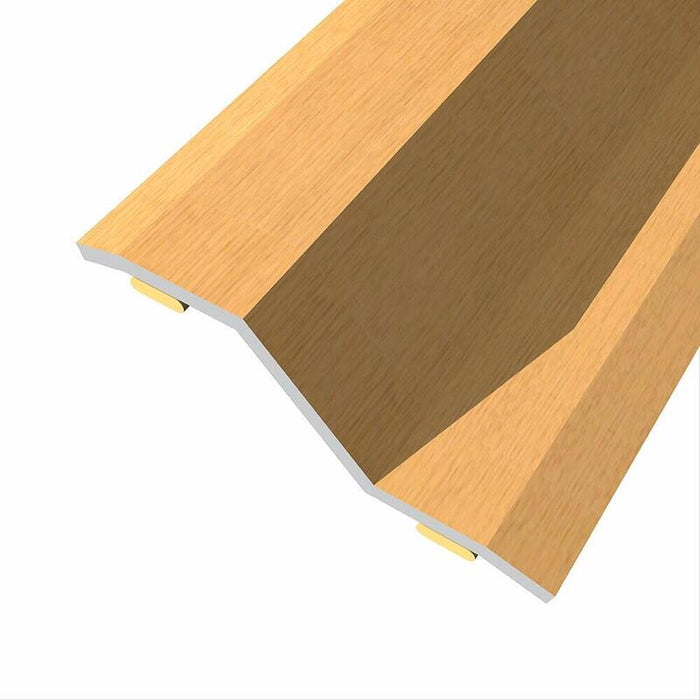 Pack De 3 Unidades - Junta De Acero Para Desnivel 8-14 Mm, Adhesiva, Flooring, Roble, 83 X 3,6 Cm