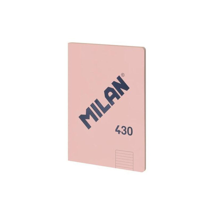 Pack De 3 Unidades Milan Libreta Encolada A4 48h Papel 95gr  1 Línea 7mm Serie 1918 Rosa