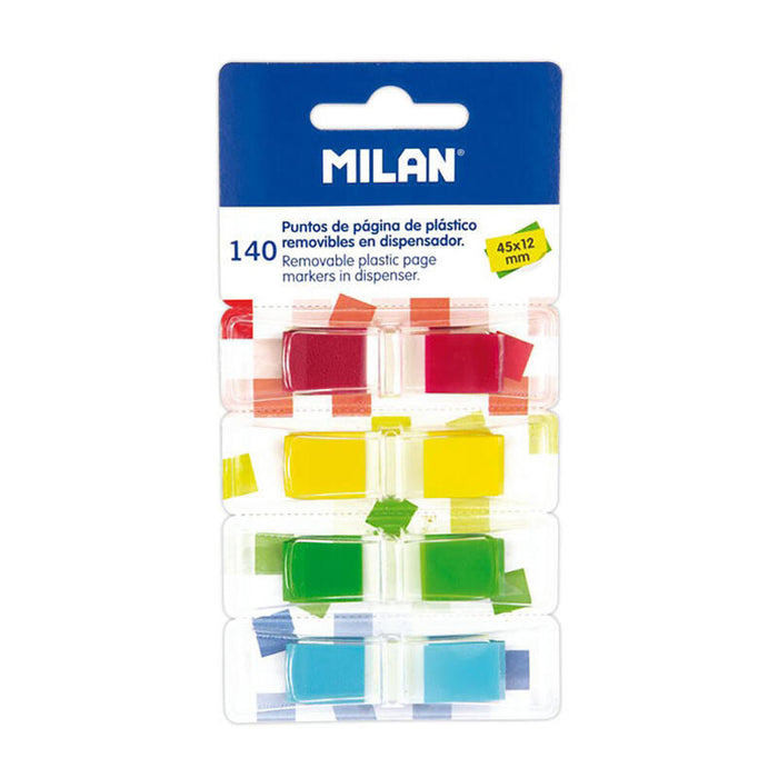 Pack De 3 Unidades - Pack 140 Puntos De Pagina En 4 Dispensadores Colores Surtidos