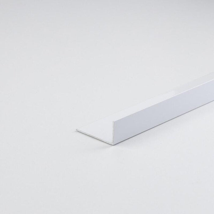 Pack De 3 Unidades - Perfil Bricolaje Ángulo L Aluminio Pintado Blanco 1000 X 15 X 10 Mm