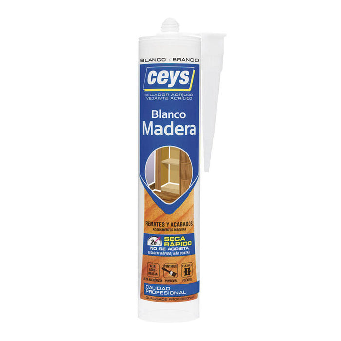 Pack De 3 Unidades - Sellador Acrílico Madera Blanco 300 Ml