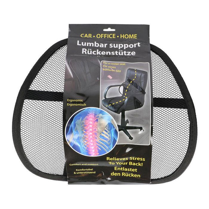Pack De 3 Unidades - Soporte Lumbar De Malla 40 X 38 X 15 Cm