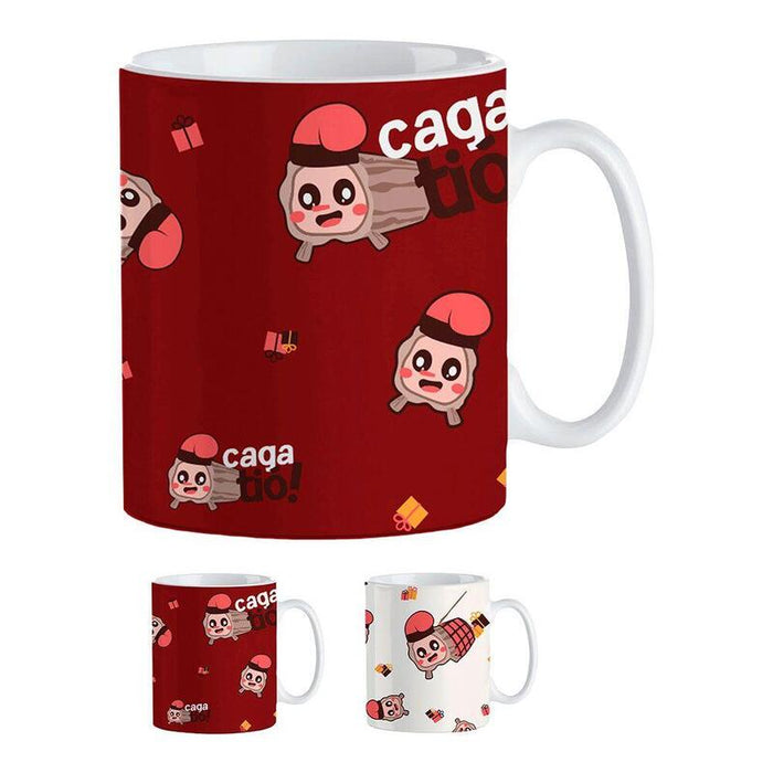 Pack De 3 Unidades - Taza Caga Tió 330 Ml En Caja Regalo, Modelos Variados