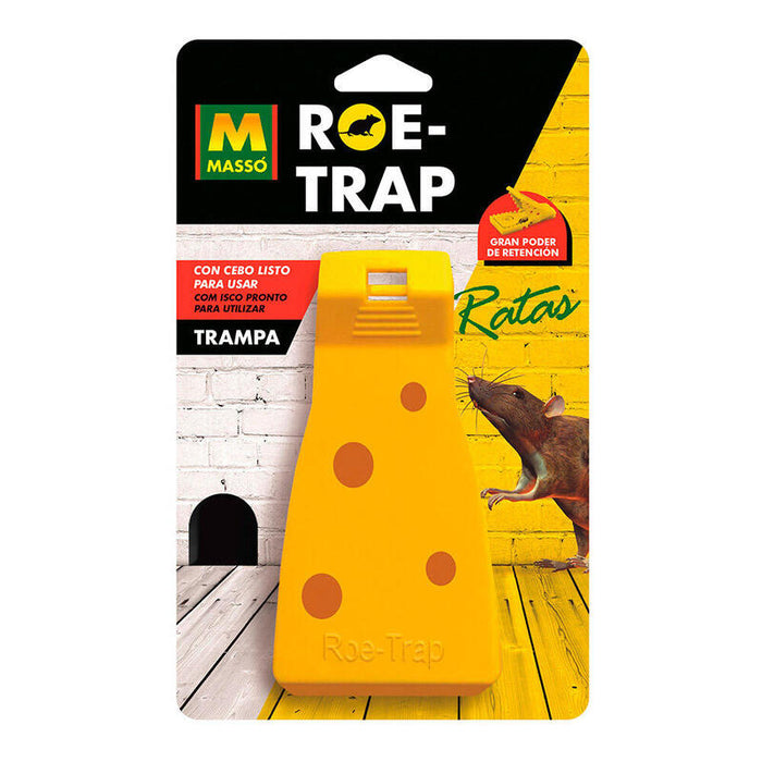 Pack De 3 Unidades - Trampa Para Ratas Con Cebo Roe-Trap 14 X 7 X 7,5 Cm