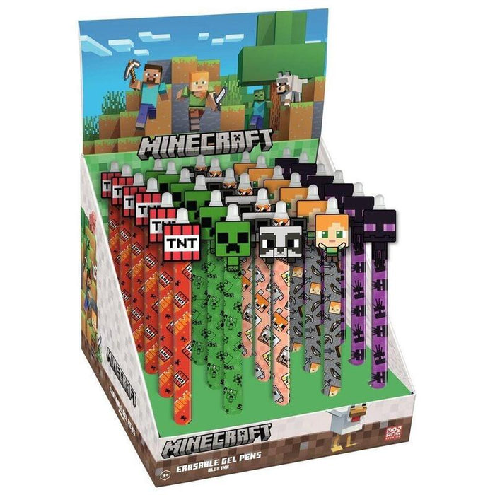 Pack De 30 Unidades - Boligrafo Borrable Minecraft Surtido