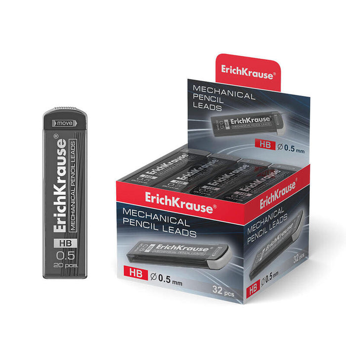 Pack De 32 Unidades Erichkrause Megapolis Concept - Set De 20 Minas De Recambio - 05 Mm - Hb - Color Negro