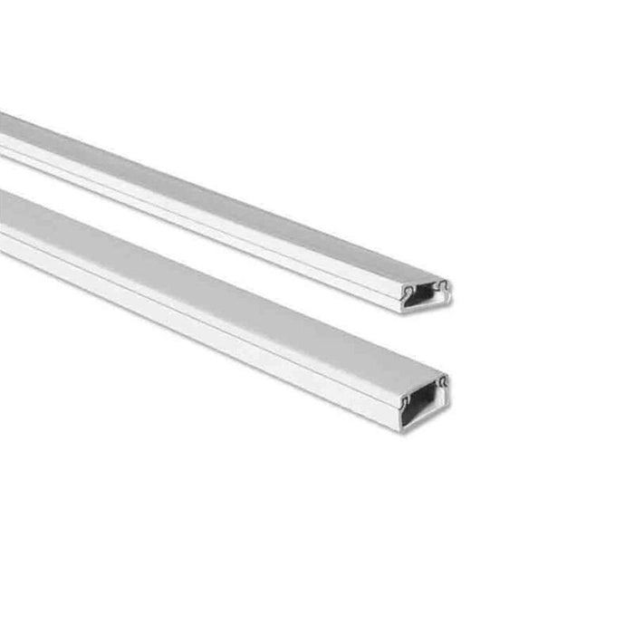 Pack De 32 Unidades - Mini Canal Adhesiva Blanca 2 M 10 X 20 Mm (Precio Por Metro)