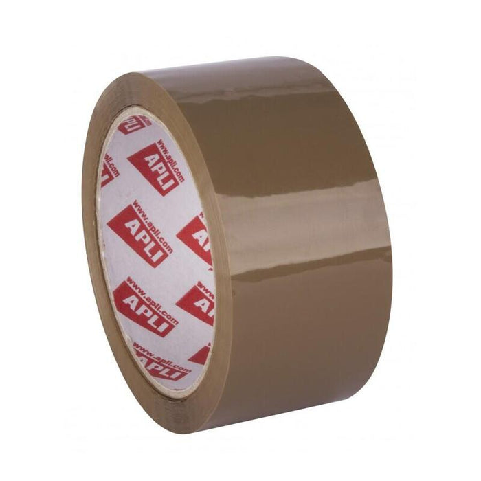 Pack De 36 Unidades Apli Precinto Acrilico Marron - Pp - Brillante - 48 Mm X 66 M 25 ?M