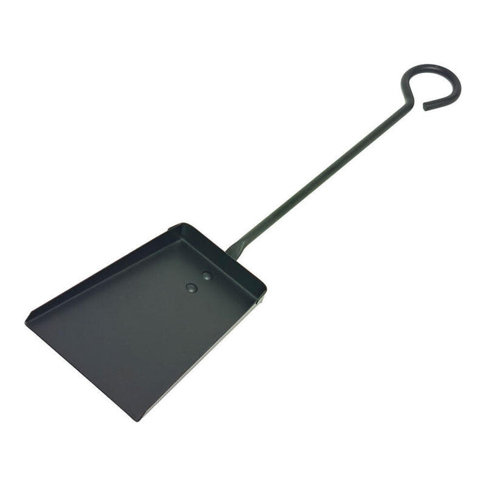 Pack De 4 Unidades - Badil De Chimenea Con Mango Largo, Metálico, Color Negro, 11 X 46 Cm