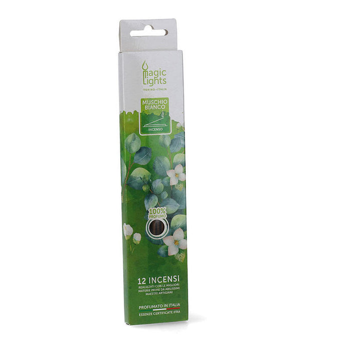 Pack De 4 Unidades - Barritas De Incienso 12 Unidades Musgo Blanco