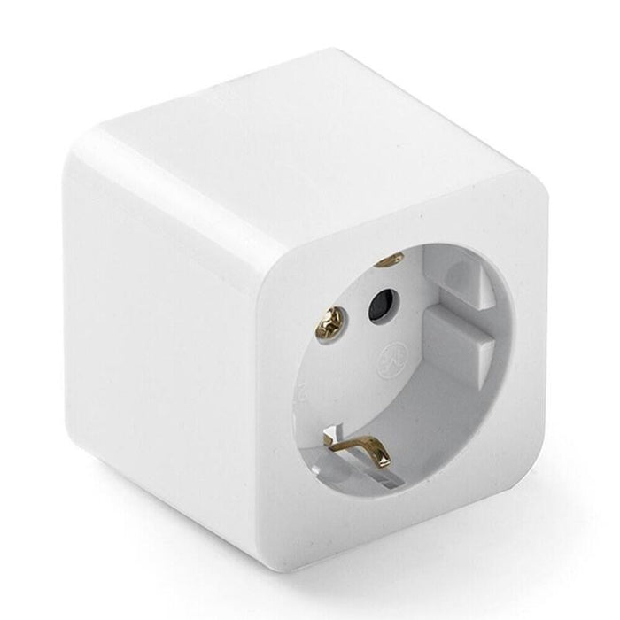 Pack De 4 Unidades - Base De Superficie Cuadrada Tt 16a 250 V, Blanca