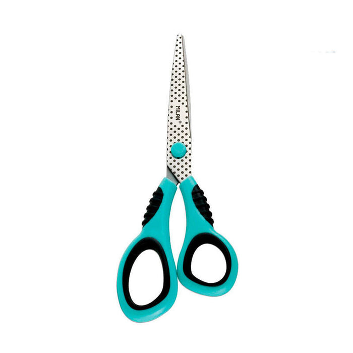 Pack De 4 Unidades - Blister Con Tijeras De Oficina Azul 20,5cm Milan