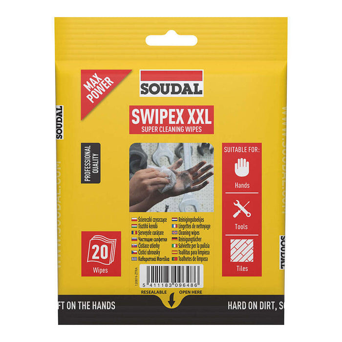 Pack De 4 Unidades - Bolsa De 20 Toallitas Swipex Xxl