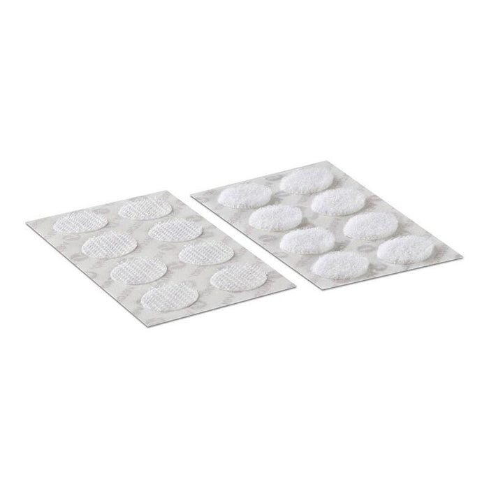 Pack De 4 Unidades - Circulos Adhesivos Hook&Loop Ø16 Mm, Blancos, 16 Pares