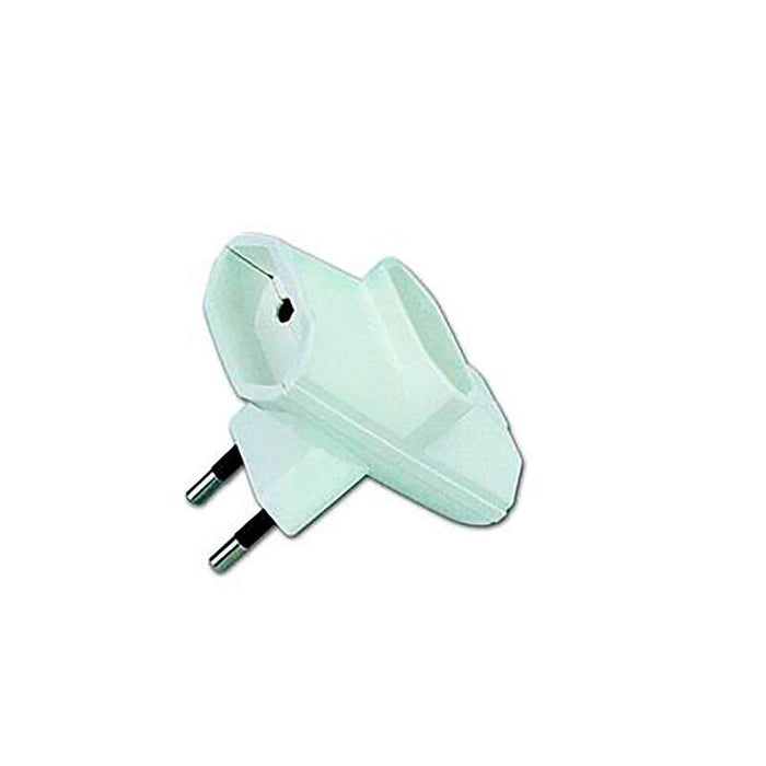 Pack De 4 Unidades - Clavija Triple 2p 10 A 250 V Lateral Blanca (Retractilado)