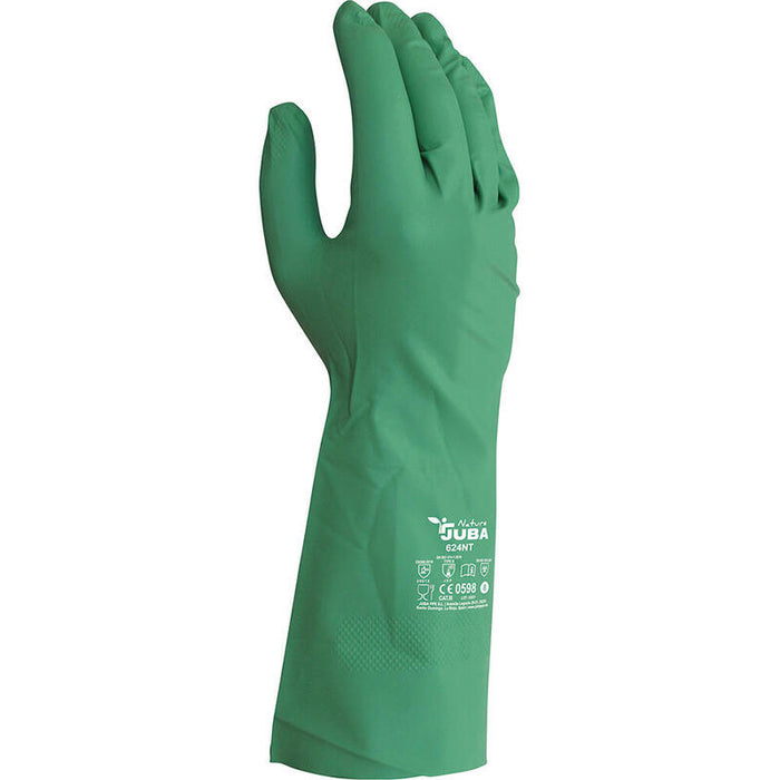 Pack De 4 Unidades - Guante De Trabajo Sin Nitrilo "Biodegradable" Talla 7 Juba