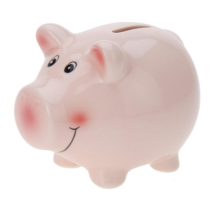Pack De 4 Unidades - Hucha Cerdito Rosa 115x91x91mm