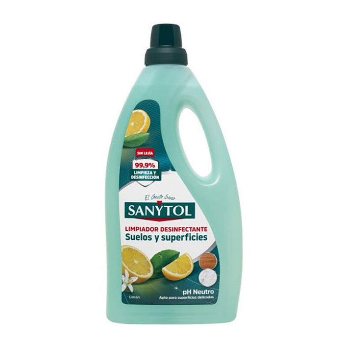 Pack De 4 Unidades - Limpiador Desinfectante Suelos Y Superficies Limón 1200 Ml