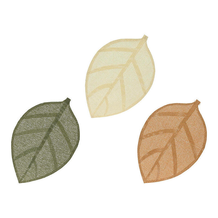 Pack De 4 Unidades - Mantel Individual Modelo Hoja 30 X 46,5 X 0,1 Cm Colores Surtidos