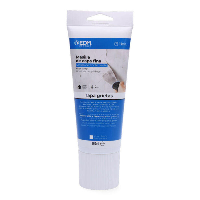 Pack De 4 Unidades - Masilla De Capa Fina Para Reparaciones Rapidas 200ml Edm