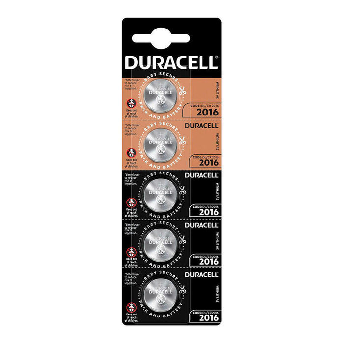 Pack De 4 Unidades - Micro Pila De Botón Litio Cr2016 3 V Ø20 X 1,6 Mm Blister 5 Uds