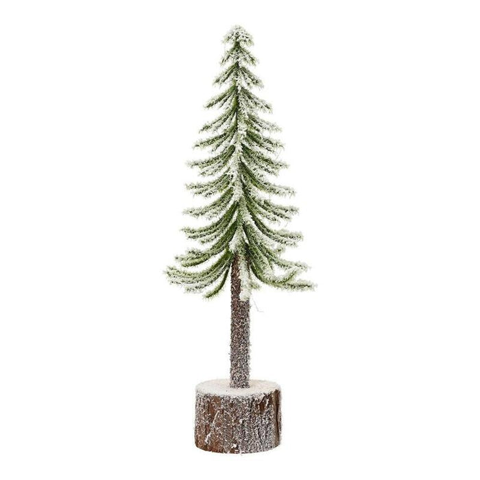 Pack De 4 Unidades - Mini Árbol Nevado De Interior Ø8 X 25 Cm