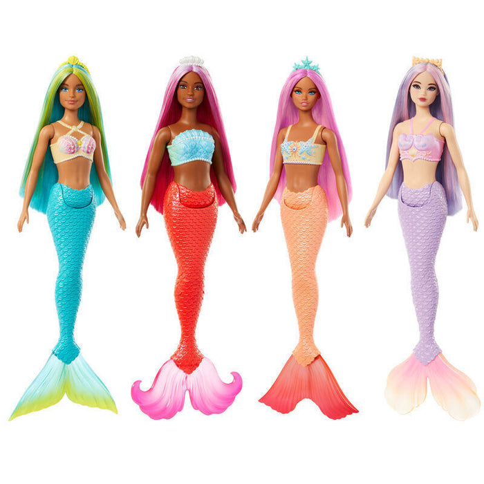 Pack De 4 Unidades - Muñeca Sirena Barbie Surtido