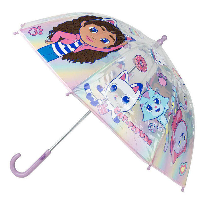 Pack De 4 Unidades - Paraguas Manual Burbuja La Casa De Muñecas De Gabby