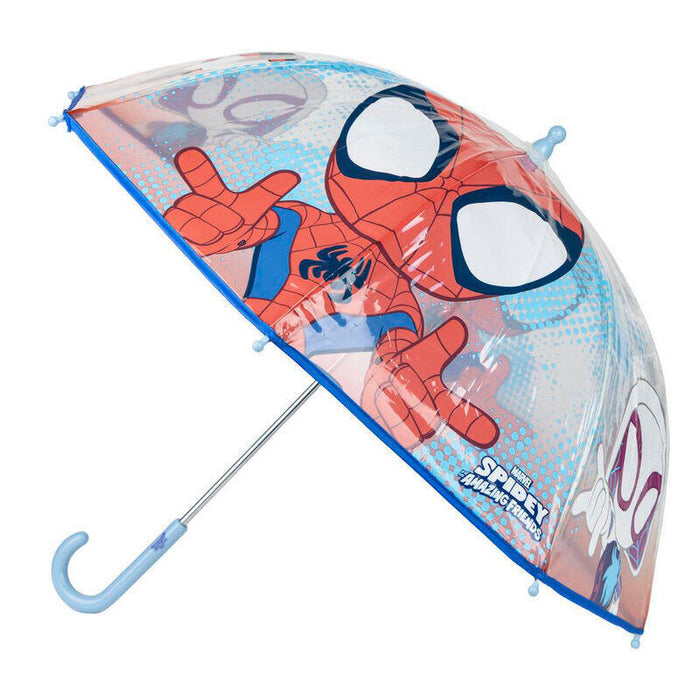 Pack De 4 Unidades - Paraguas Manual Burbuja Spidey Marvel