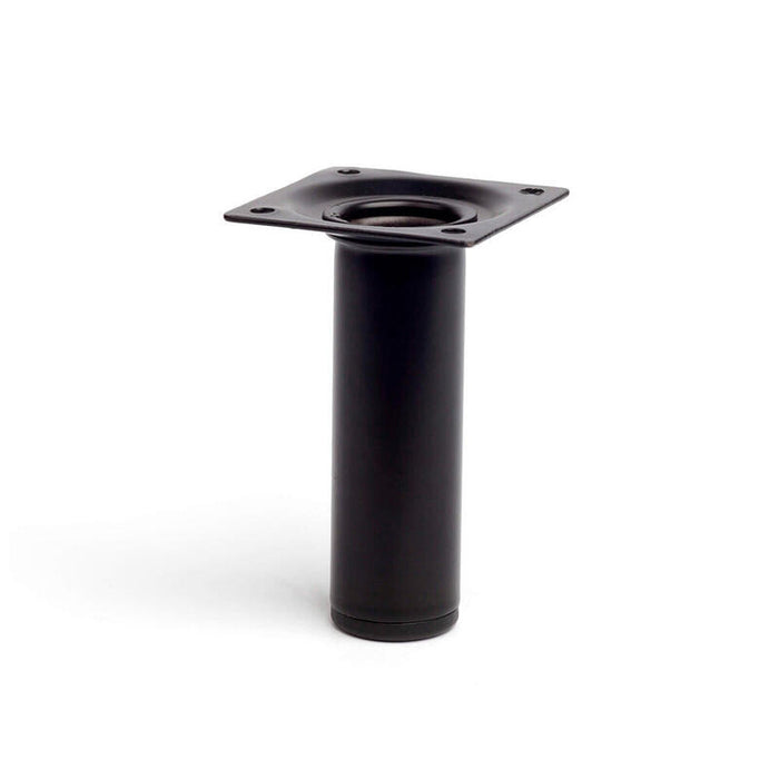 Pack De 4 Unidades - Pata Cilíndrica De Acero En Color Negro Mod. 401g. Dimensiones Ø3x10cm 2-401g.100.03 Rei