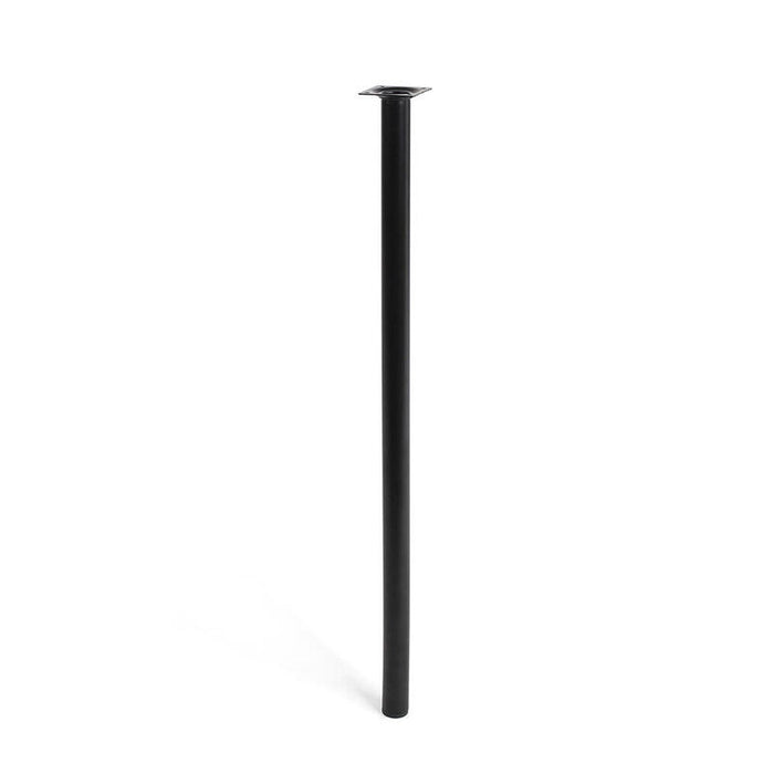 Pack De 4 Unidades - Pata Cilíndrica De Acero En Color Negro Mod. 401g. Dimensiones Ø3x70cm 2-401g.700.03 Rei