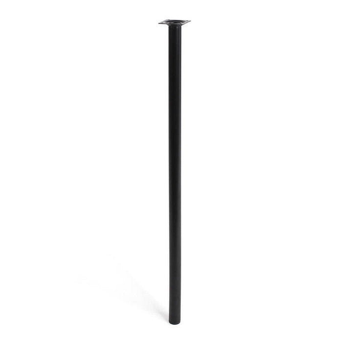 Pack De 4 Unidades - Pata Cilíndrica De Acero En Color Negro Mod. 401g. Dimensiones Ø3x80cm 2-401g.800.03 Rei