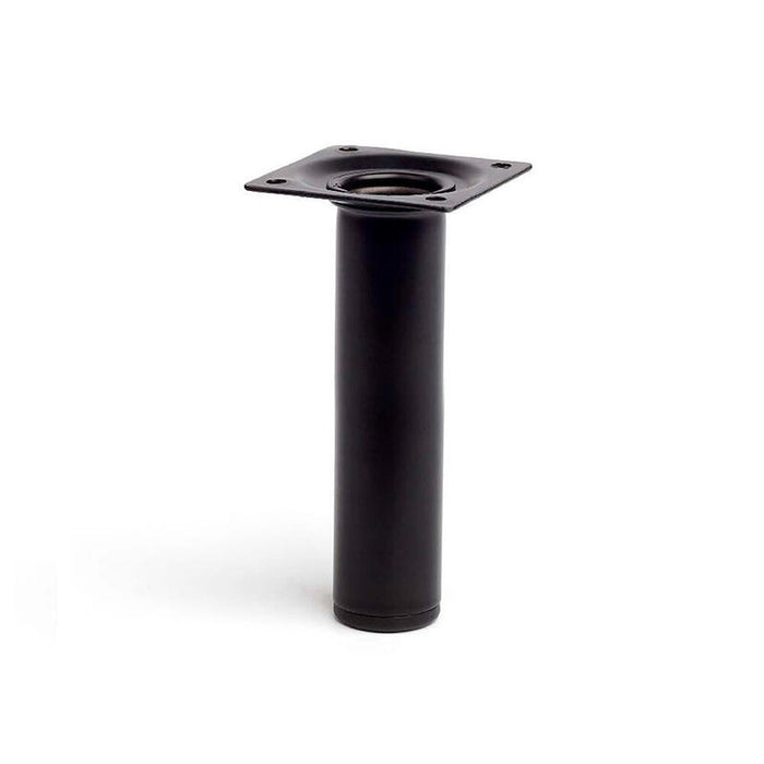 Pack De 4 Unidades - Pata Cilíndrica De Acero En Color Negro Mod. 401g. Dimensioones Ø3x15cm 2-401g.150.03 Rei
