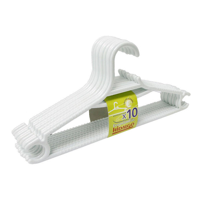 Pack De 4 Unidades - Perchas Económicas Blancas, 10 Uds