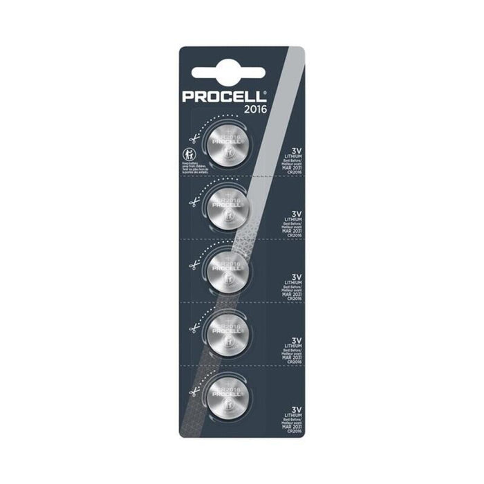Pack De 4 Unidades Procell Pila Boton Litio Cr2016 3v Blister*5