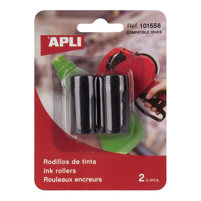 Pack De 4 Unidades - Rodillo De Tinta Para Etiquetadora 12899, 2 Uds