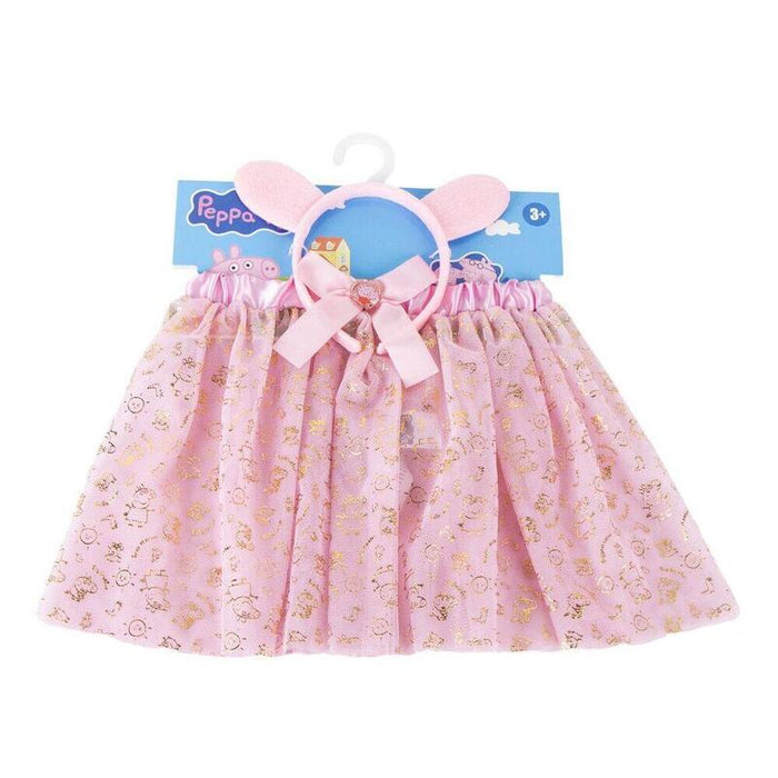 Pack De 4 Unidades - Set Diadema + Tutu Fantasia Peppa Pig