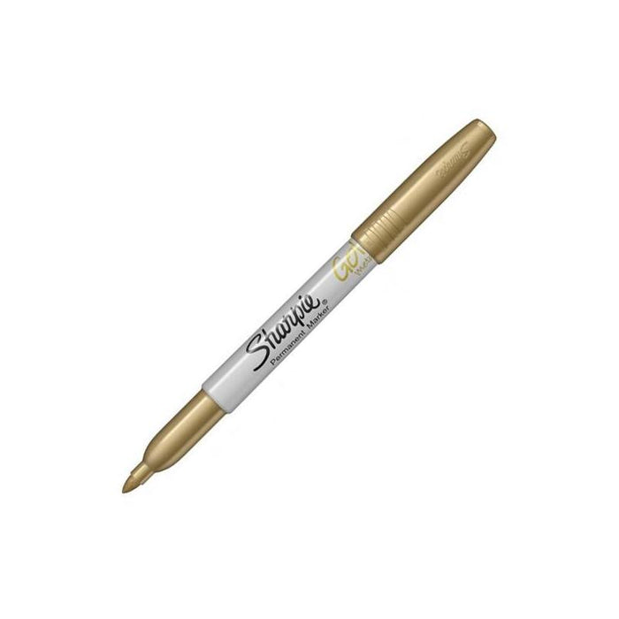 Pack De 4 Unidades Sharpie Marcador Permanente Metallic Punta Fina Oro