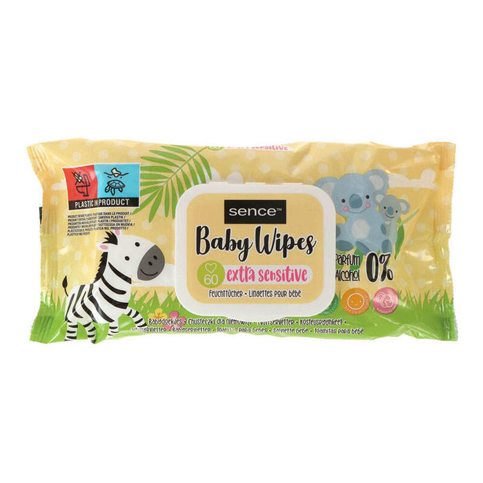 Pack De 4 Unidades - Toallitas Infantiles Extrasensitive 60 Uds Con Tapa