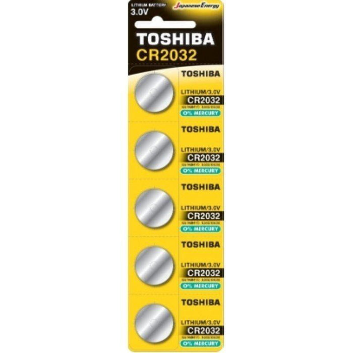 Pack De 5 Pilas De Botón Toshiba Cr2032 3v