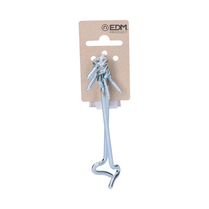 Pack De 5 Unidades - 2 Aldabillas Doble Hembrilla 100 Mm Zinc