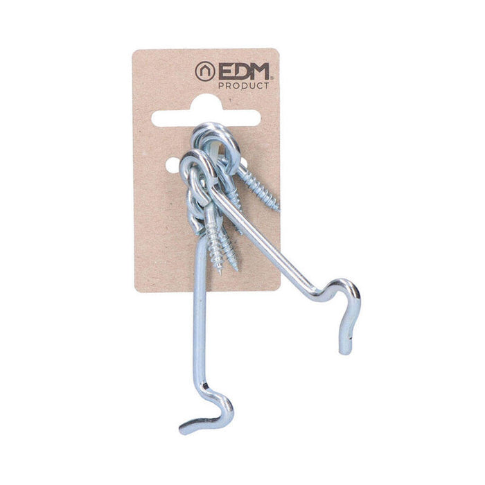 Pack De 5 Unidades - 2 Aldabillas Doble Hembrilla 75 Mm Zinc