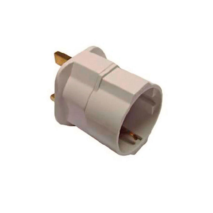 Pack De 5 Unidades - Adaptador Europeo A Reino Unido 13 A 250 V Blanco (Retractilado)