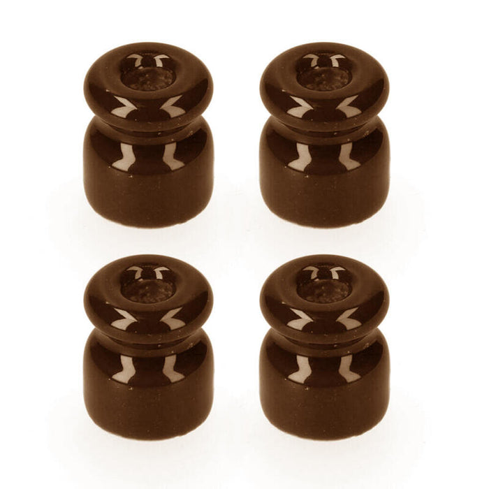 Pack De 5 Unidades - Aislador Para Cable Trenzado Marron Envasado 4 Uni Edm
