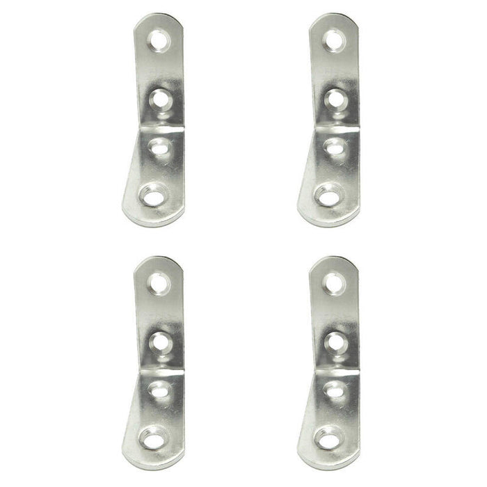 Pack De 5 Unidades - Ángulo Refuerzo An24, Acero Inoxidable, 40 X 40 X 16 Mm. 4 Unidades
