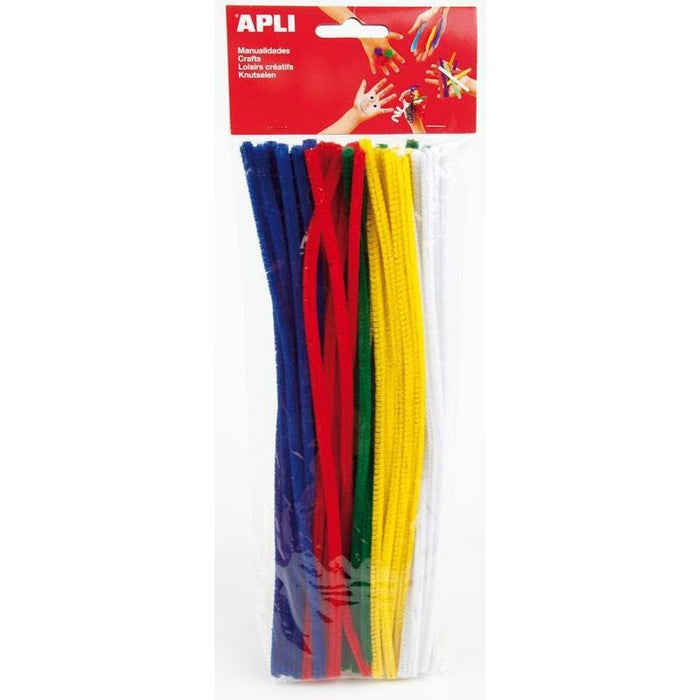 Pack De 5 Unidades Apli Limpiapipas 300x6mm Colores Surtidos -50u-