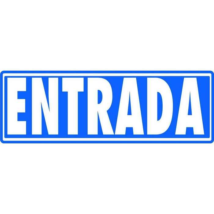 Pack De 5 Unidades Archivo 2000 Señal "Entrada (Sin Indicador)" 175x65 Pvc Gris