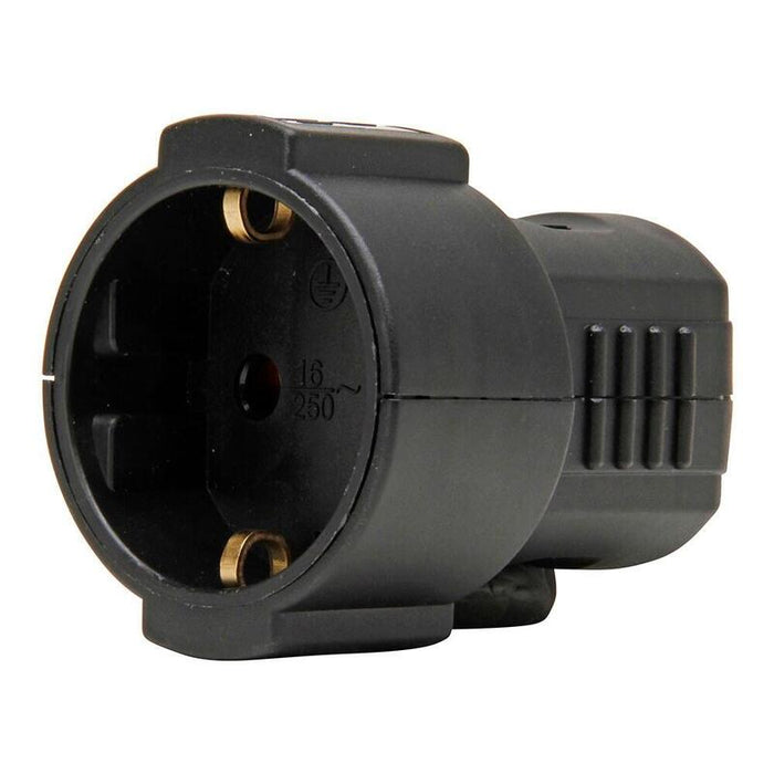 Pack De 5 Unidades - Base Aérea 16a 250 V, Ip20, Negra, Máx. 3 X 1,5 Mm²