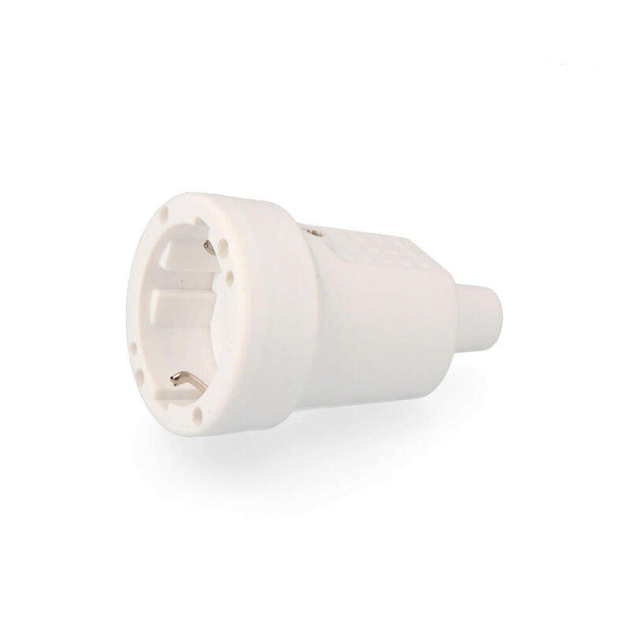 Pack De 5 Unidades - Base Aérea Goma 10/16a 250v T/Tl 4,8mm Ip44 Blanca (Envasada)