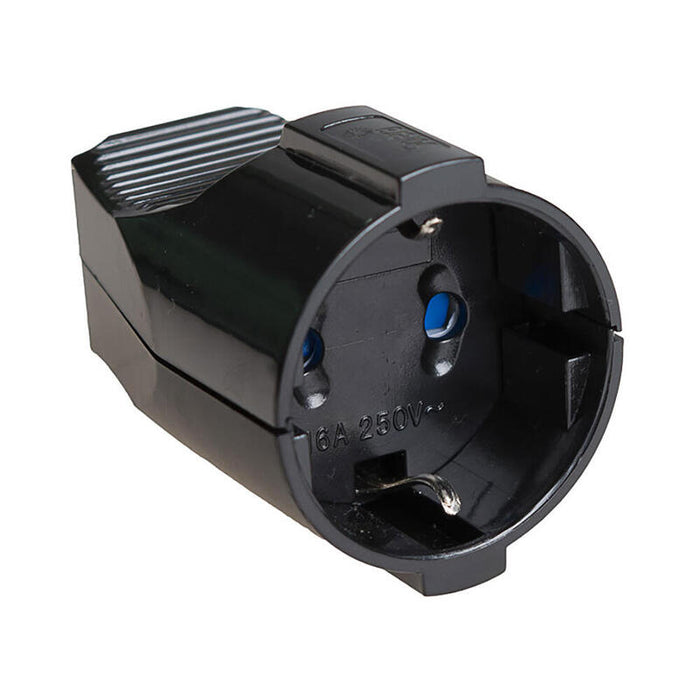 Pack De 5 Unidades - Base Aerea T/Tl 10/16 A 250 V Negra (Retractilada)